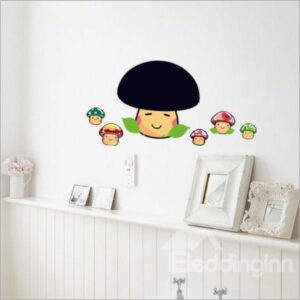 New Arrival Lovely Mushroom-like Baloon Wall Stickers