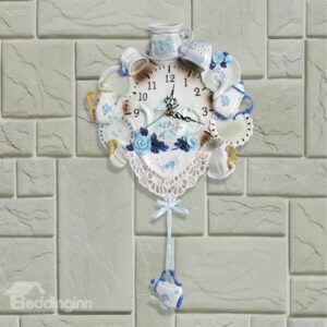 Allluring Mediterranean Style Resin Wall Clock