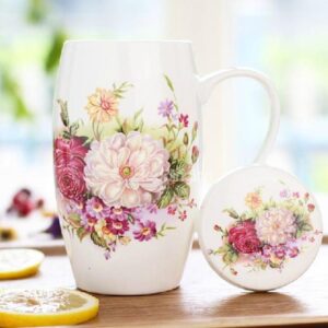 High Quality Amazing Floral Bone China Creative Mug