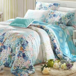 High Quality European Style Charming Floral 4 Pieces Tencel Bedding Sets