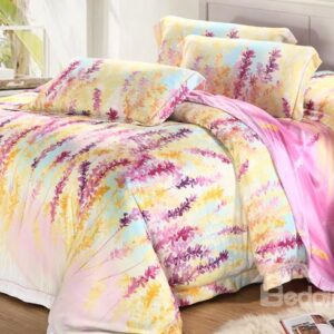 High Quality Charming Patterns 4 Pieces Tencel Bedding Sets