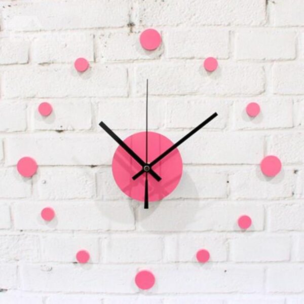 Simple Style DTY Round Dots Wall Clock