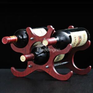 High Quality Amazing Mahogany Wooden Red Wine Rack