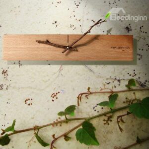 Amazing Creative Design Bud Wood Wall Clock