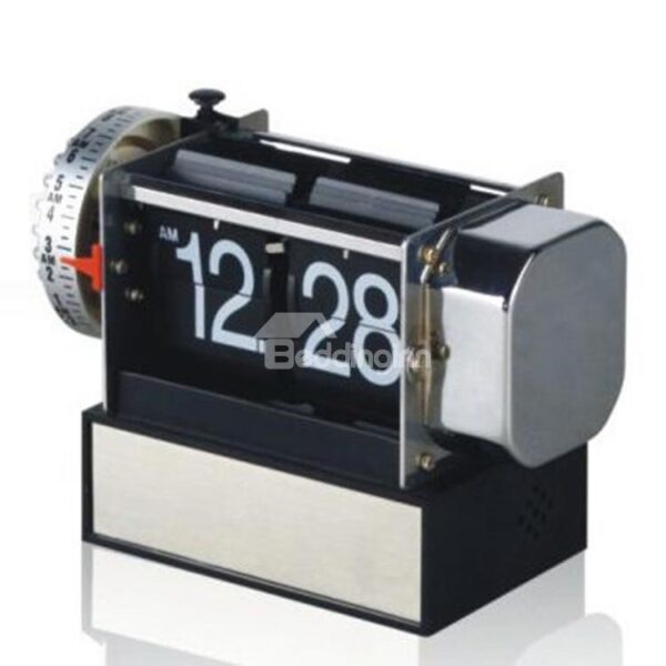 Retro Cute Gear Small Flip Alarm Table Clock