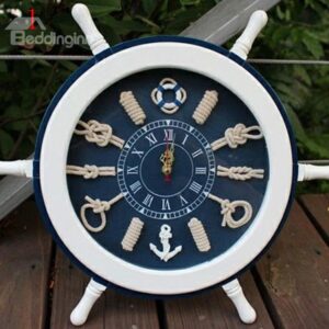 Allluring Retro Mediterranean Style Resin Wall Clock