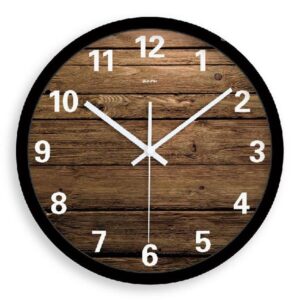 Elegant Simple Style Wood Grain Wall Clock