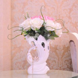 Alluring Modern Style Peacock Ceramic Vase Ornament