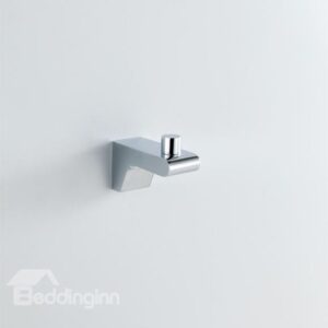 Chrome Finish Contemporary Style Brass Robe Hooks