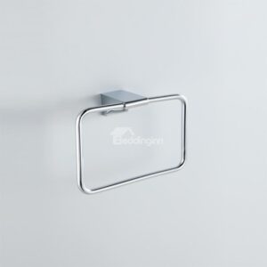 Chrome Finish Contemporary Style Brass Towel Rings