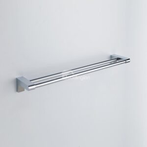 Chrome Finish Contemporary Style Stainless Steel Double Towel Bars