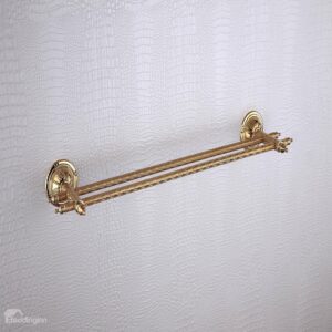 Venetian Golden Bronze Brass 24 Inch Double Towel Bar