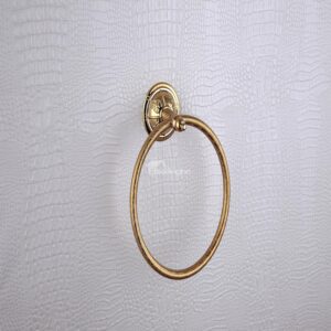 Antique Wall-mounted Towel Ring - Ti-PVD Finish