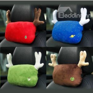 New Arrival Lovely Cartoon Solid Color Car Pillow