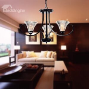 Modern Style Glass Shade 3 Lights Pendant