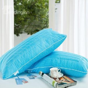 New Arrival Fancy Sky Blue Wave Element Pillow