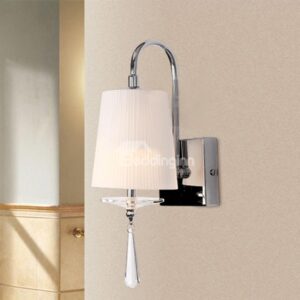 Elegant Simple Style Fabric Shade Wall Light