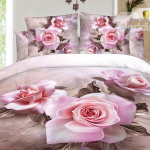 Very Beautiful Pink Flowers Print 3D Duvet Cover Sets