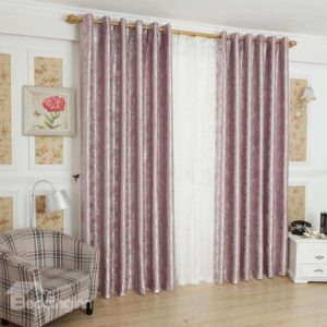 Elegant Luxurious Beautiful Patterns Grommet Top Custom Curtain