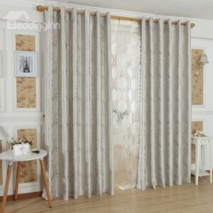 High Quality Luxurious Beautiful Patterns Grommet Top Custom Curtain