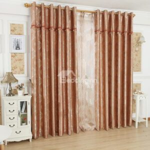Glamorous Comtemporary Beautiful Patterns Grommet Top Custom Curtain