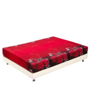New Arrival Fancy Fragrant Red Roses Print 3D Fitted Sheet