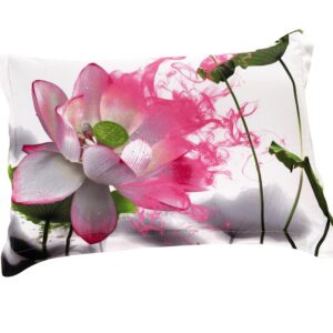 New Arrival Delicate Lotus Print Two Pieces Pillow Case