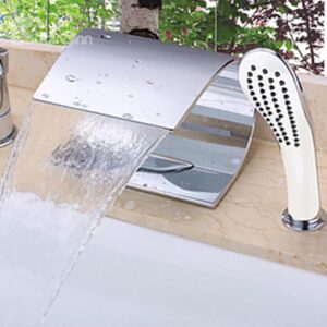 Modern Design Waterfall Wall-mounted Oil-rubbed Bronze Bathtub Faucet