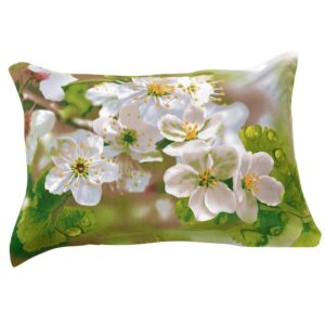 New Arrival Fancy Fragrant White Flowers Two Pieces Pillow Case