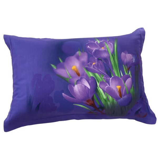 New Arrival Fragrant Lovely Purple Flowers Two Pieces Pillow Case