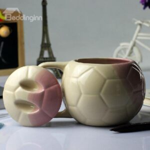 Elegant Creative Football Design Ceramic Mug