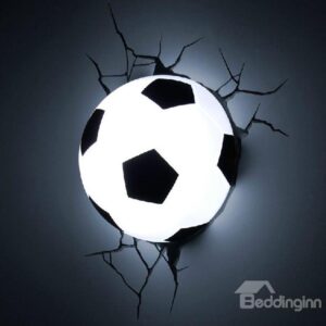 Amazing Creative 3D Football Design Wall Light