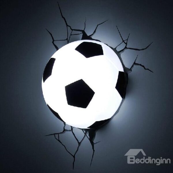 Amazing Creative 3D Football Design Wall Light