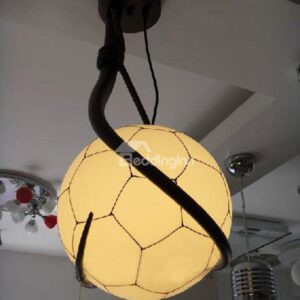 Simple Style Creative Football Design Flush Mount