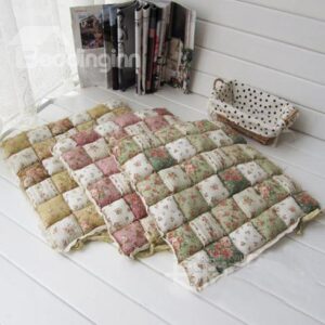 Amazing Pastoral Style Delicate Flowers Print Car Seat Cushion