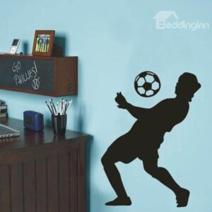 New Arrival Elegant 3D Sporter Playing Football Wall Stickers