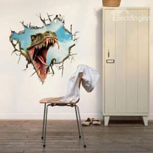 New Arrival Stunning 3D Dinosaur Mouth Wall Sticker