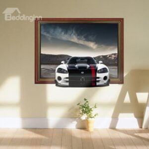 New Arrival Stunning 3D Sports Car Wall Sticker