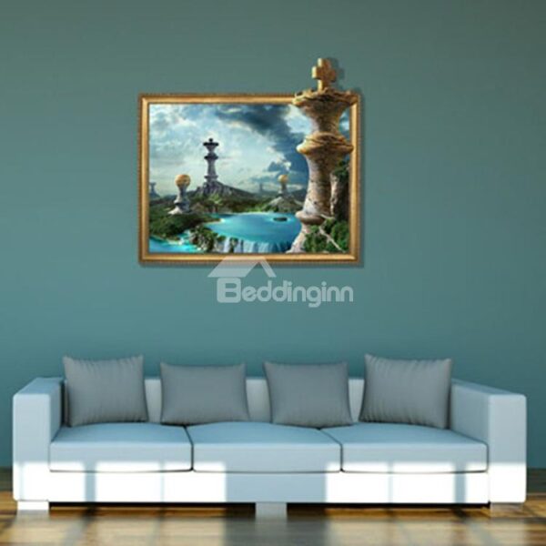 New Arrival Amazing 3D Chess Wall Sticker