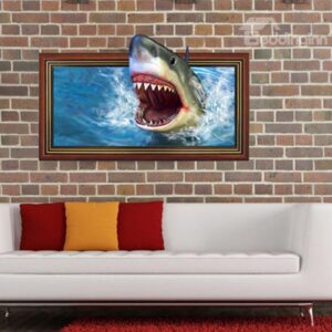 New Arrival Stunning 3D Shark Wall Sticker