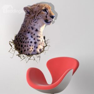 New Style Amazing Creative 3D Leopard Wall Sticker