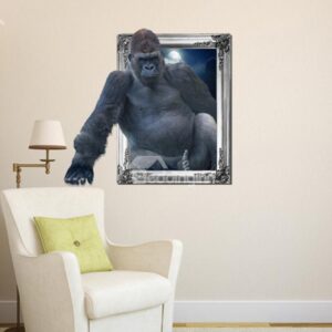 New Arrival Amazing 3D Gorilla Wall Sticker