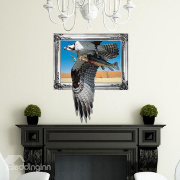 Stunning Style Creative 3D Eagle Wall Sticker