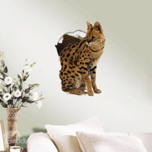 Amazing Style Creative 3D Bobcat Wall Sticker
