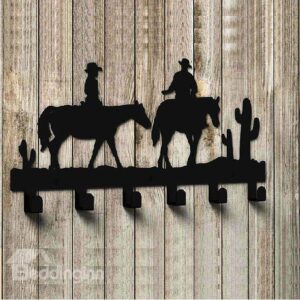 New Arrival West Cowboy Pattern Stainless Steel Hooks