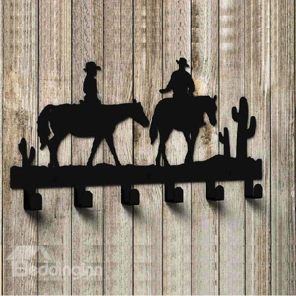 New Arrival West Cowboy Pattern Stainless Steel Hooks