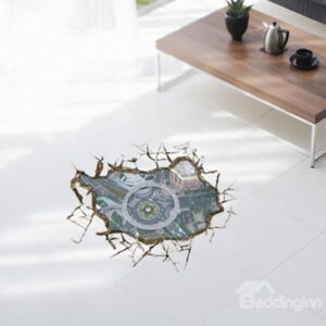 Amazing Creative Beautiful 3D Bird's View Scenery Wall Sticker