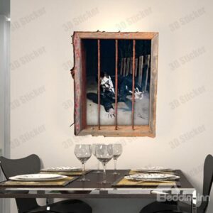 Stunning Creative 3D Prison Wall Sticker