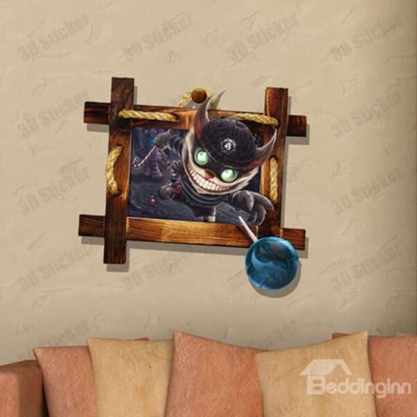 New Arrival Creative 3D Kid and Sugar Wall Sticker