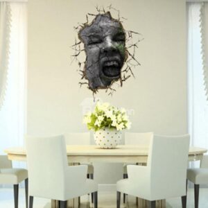 Stunning Creative 3D Face Wall Sticker